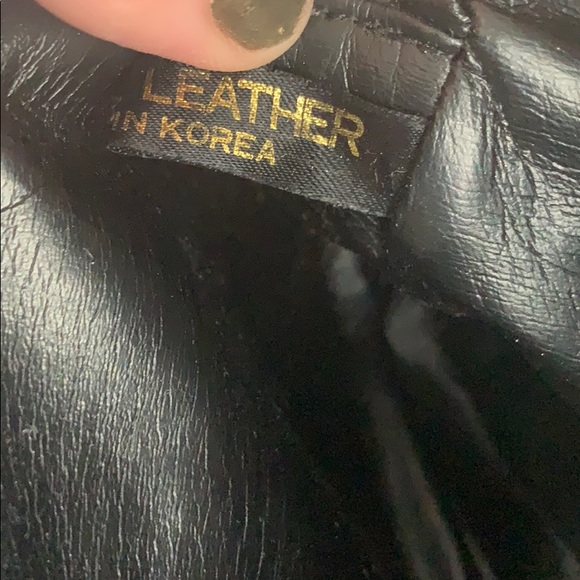 - Vintage leather green cross body purse - Picture 8 of 14